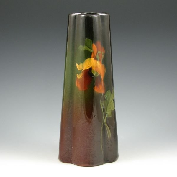 McCoy Loy-Nel-Art 11 1/8" Vase - Excellent: McCoy Loy-Nel-Art standard glaze vase with floral decoration. Unmarked. Excellent condition. 11 1/8" tall.