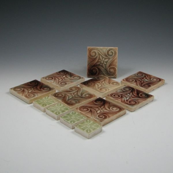 Lot of Twelve Decorative Tiles