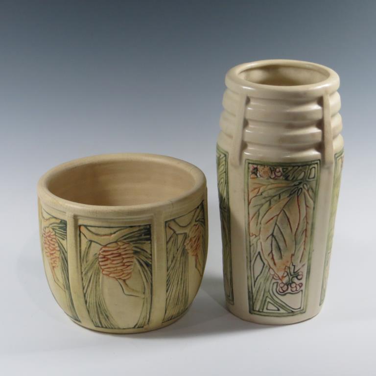 Weller Roma Jardiniere & Vase (1 of 1)