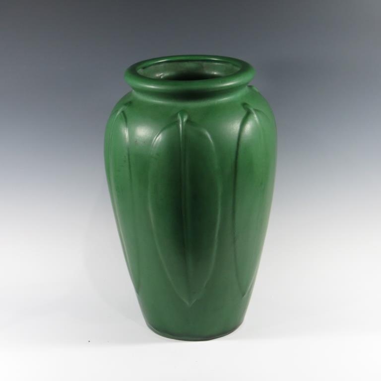Weller Arts & Crafts Matte Green Vase (1 of 2)