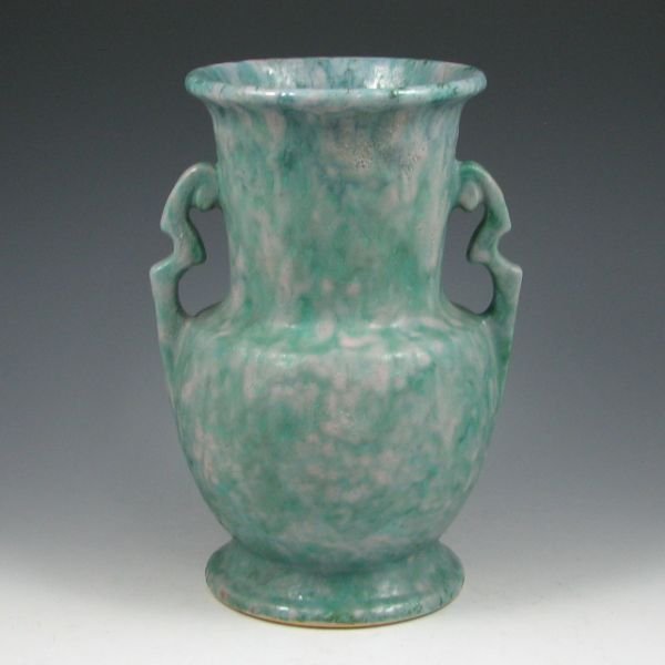 Roseville Carnelian II 317-10" Vase - Mint: Roseville Carnelian II 317-10" handled vase. Marked 317 in red crayon. Mint. 10 1/4" tall.