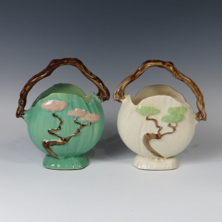 Roseville Ming Tree Baskets (1 of 1)