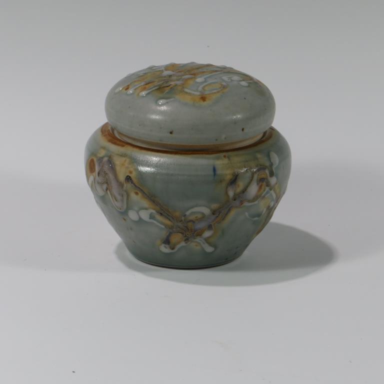 Gayle Russell Covered Jar (1 of 2)