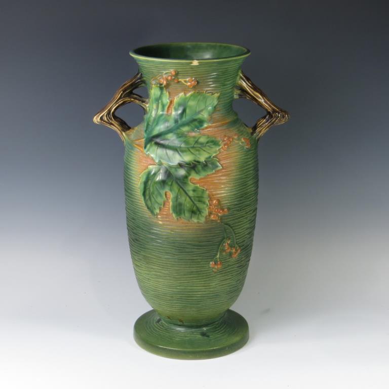 Roseville Bushberry Floor Vase (1 of 4)