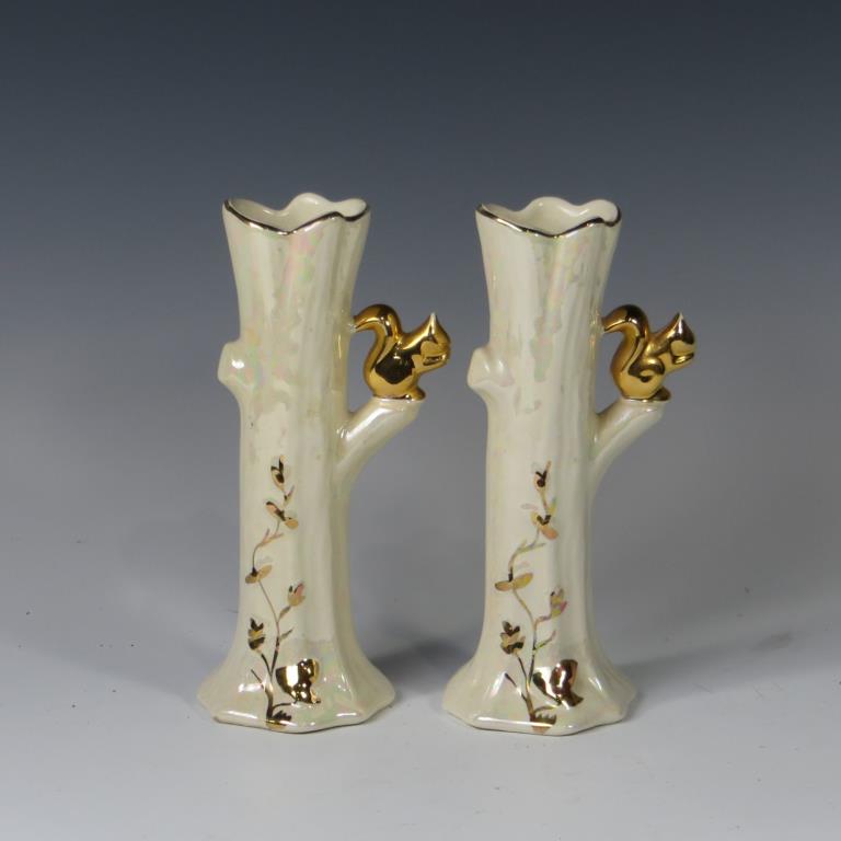 Squirrel Tree Trunk Bud Vases (1 of 1)