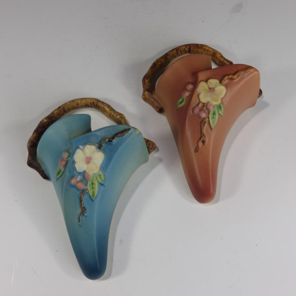 Roseville Apple Blossom Wall Pockets (1 of 2)
