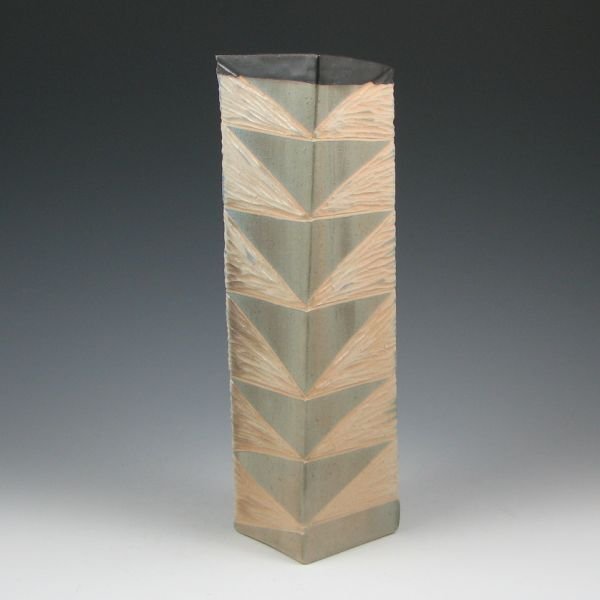 Amanda St. Hilaire-Grubich 12" Vase - Mint: Amanda St. Hilaire-Grubich vase with nice angular design. Signed Signed Amanda StHL. Mint. 12" tall.