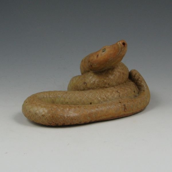 Brian Moore Snake Figure - Mint: Brian Moore snake figure. Marked b moore. Mint. 6" wide by 3" tall.