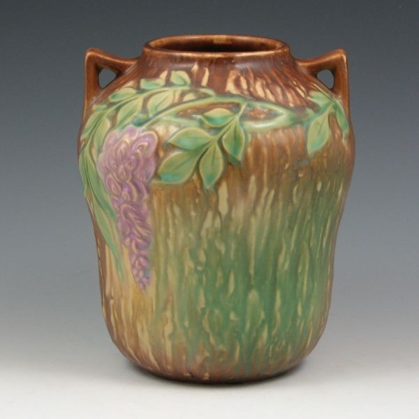 Roseville Wisteria 634-7" Vase - Mint