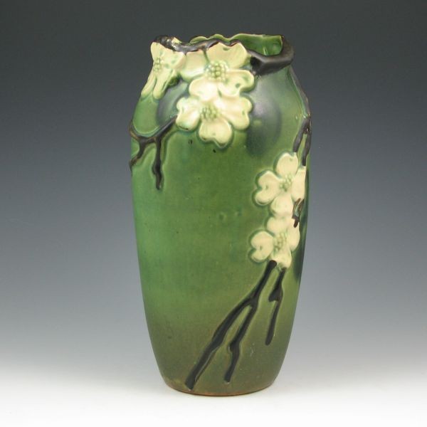 Roseville Dogwood (Smooth) 11 1/2" Vase - Mint