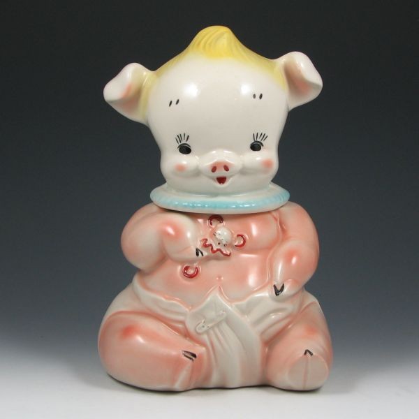 Regal Diaper Pin Pig Cookie Jar - Excellent: Regal China diaper pin pig cookie jar. Marked 404. Excellent condition. 11 1/4" tall.
