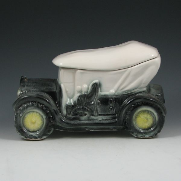 Brush Touring Car Cookie Jar - Excellent: Rare Brush touring car cookie jar. Unmarked. Excellent condition. 11" long by 6 3/4" tall.
