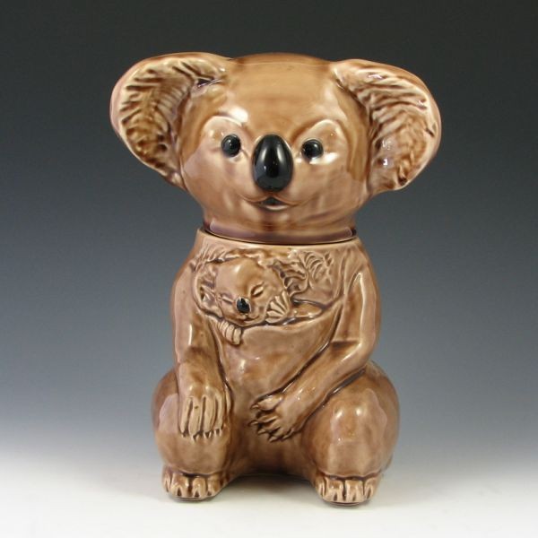 McCoy Koala Bear Cookie Jar - Excellent: McCoy koala bear cookie jar. Marked McCoy USA 216 with Lancaster Colony mark. 11 1/4" tall.