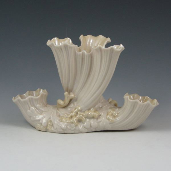 Belleek Triple Flower Holder - 2nd Black