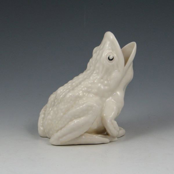 Belleek Frog Vase - 2nd Black
