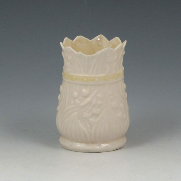 228 Belleek Lily Of The Valley Vase 2nd Black