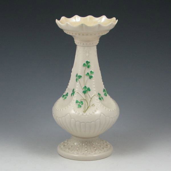 Belleek Shamrock Island Vase - 2nd Black