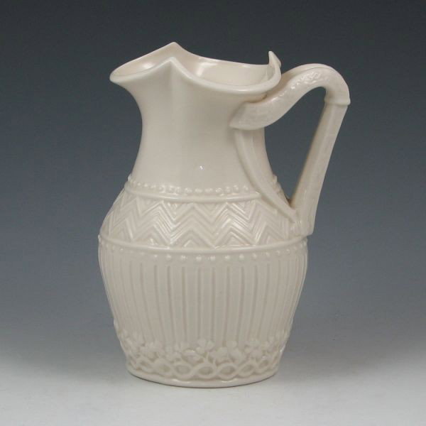 Belleek Harp Handled Jug - 2nd Black