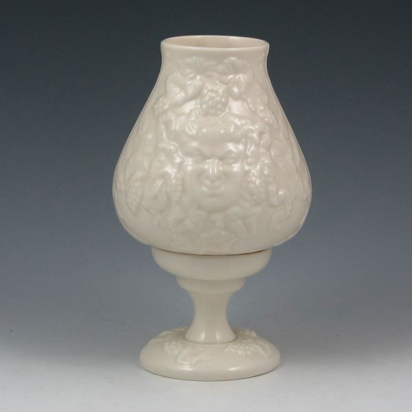 Belleek Mask Votive Candle Lamp - 7th Brown: Belleek Mask votive candle lamp. Marked with brown 7th Mark (1981-1992). Mint. 6 1/2" tall.