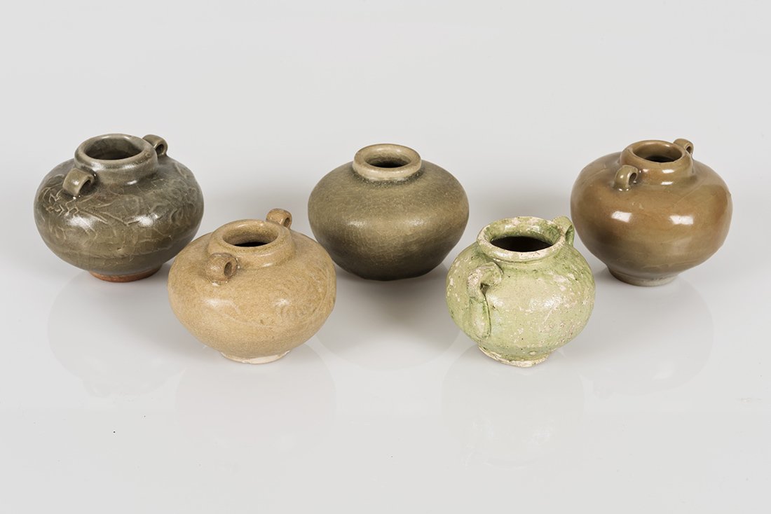 Song Chinese Celadon Jarlets (1 of 8)