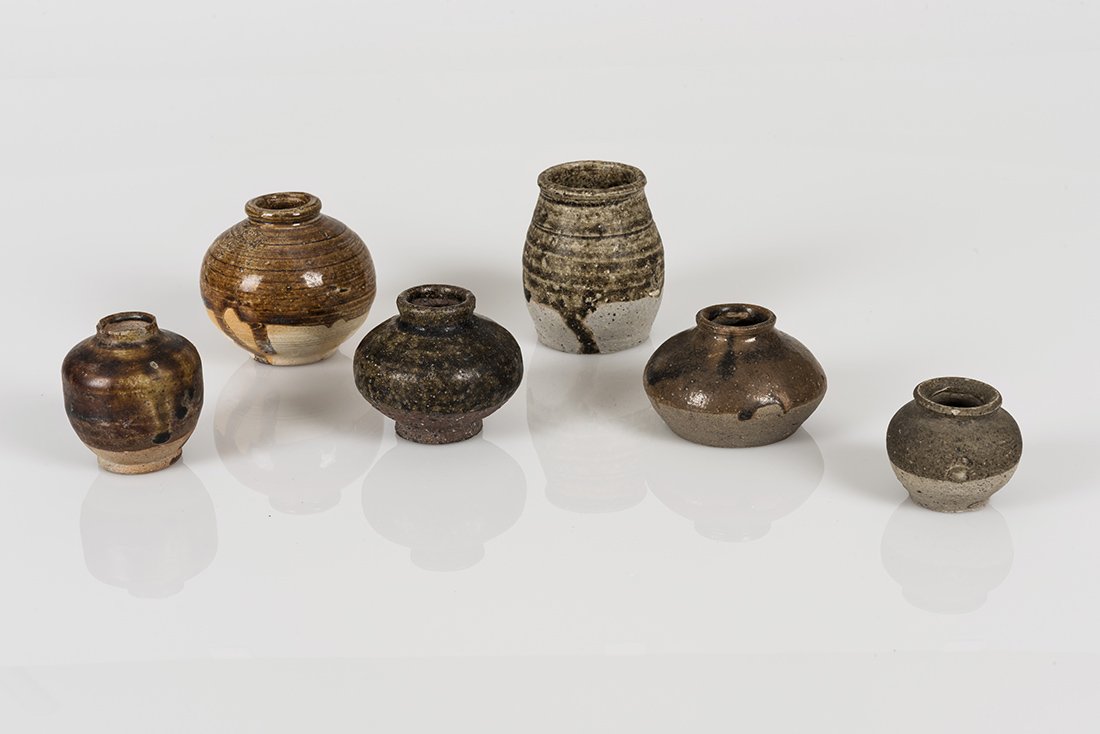 Ming Dynasty Sawankhalok Stoneware/Brownware Jarlets (1 of 9)