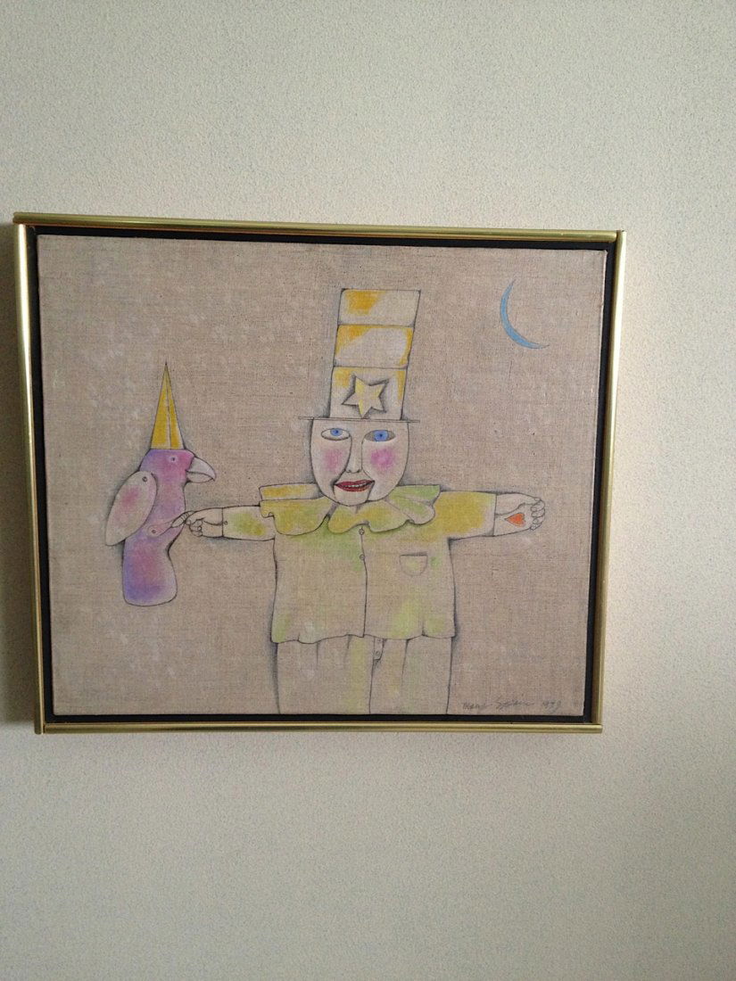 Mary Spain Colie Oil on Canvas 14 x 16 inches: Mary Spain Colie (1934 - 1983 A Merry Heart Signed lower right and titled on reverse Oil on Canvas 14 x 16 inches (image) Provenance: Collection of Dr. Bob Liebeskind