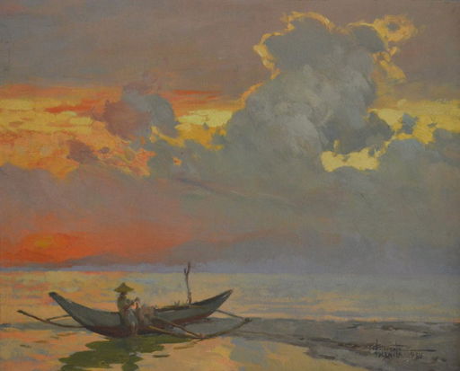 Fernando Amorsolo 1892 1972 Manila Bay Sunset 1934 Jun 10