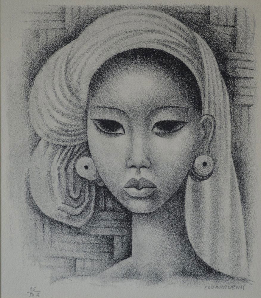 Miguel Covarrubias (Mexico 1904-1957) Balinese Girl (1 of 6)
