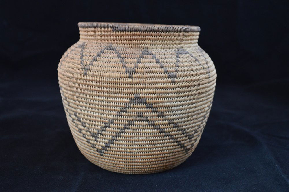 Native American Woven Basket Circa 1900 Very Good Cond