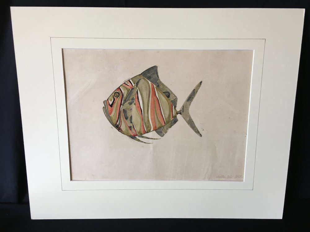 Walter Spies (Indonesia 1895-1942) Fish Study 1922 (1 of 6)