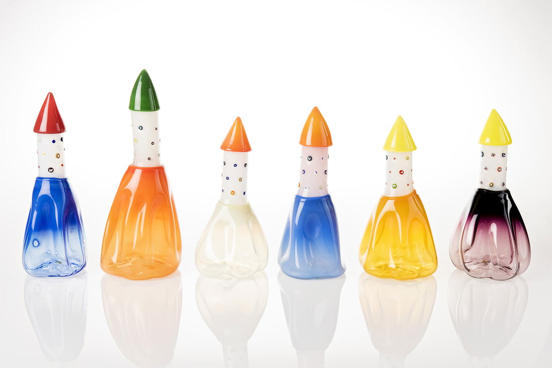 Richard Marquis (b.1945) Rocket Bottle Series of 6 (1 of 9)