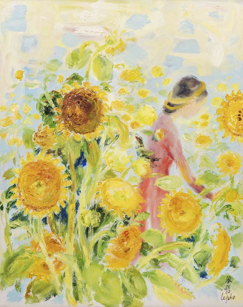 Le Pho (1907-2001) Woman in Garden Large (1 of 10)