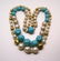 vintage lucite faux pearl necklace