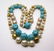 vintage lucite faux pearl necklace - 2