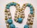 vintage lucite faux pearl necklace - 4