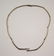 vintage silver tone CZ necklace
