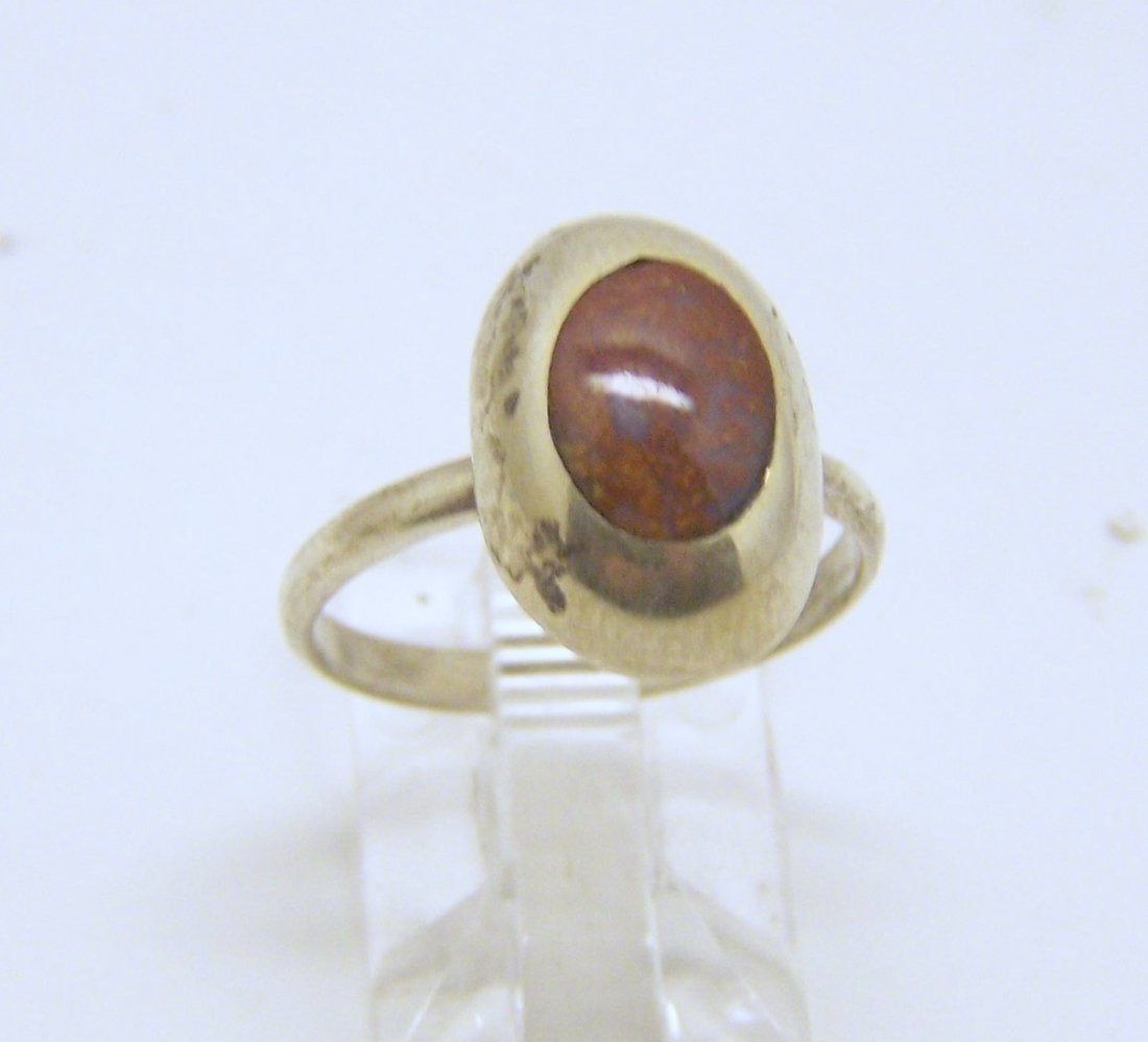 Navajo sterling silver ring: top of ring measures 5/8" wide, size 7, weights 2.4 grams, in good condition