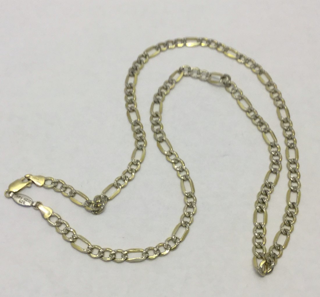 10k 18in yellow gold chain with 10k football pendent...marked PGDA 10K  TURKEY | #1965430774