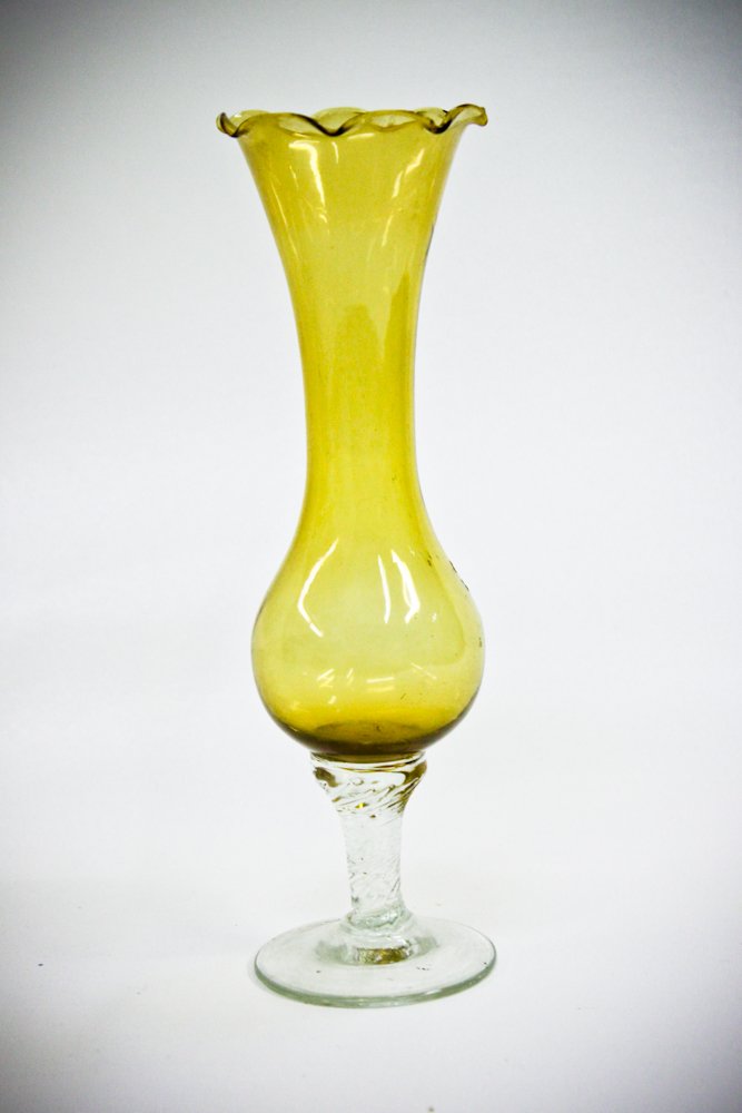 Antique Amber Glass Bud Vase Hand Blown 8"h Jun 26, 2013 Vintique
