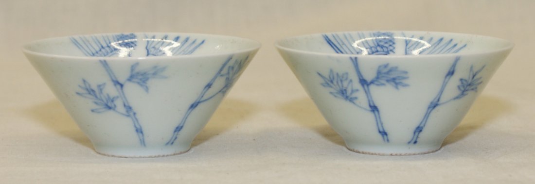 Pair of blue and white bowl. Chenghua Mark (1 of 8)