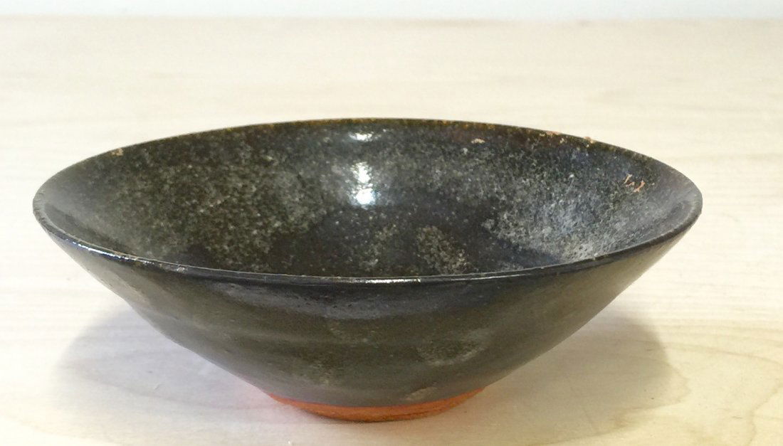 Black glaze white spot bowl. Song Period. (1 of 4)