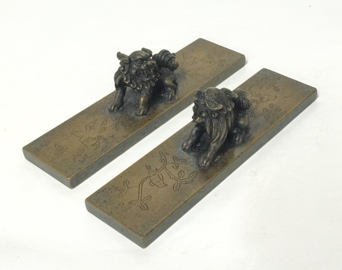 Pair of bronze weight. Qing Period. (1 of 4)