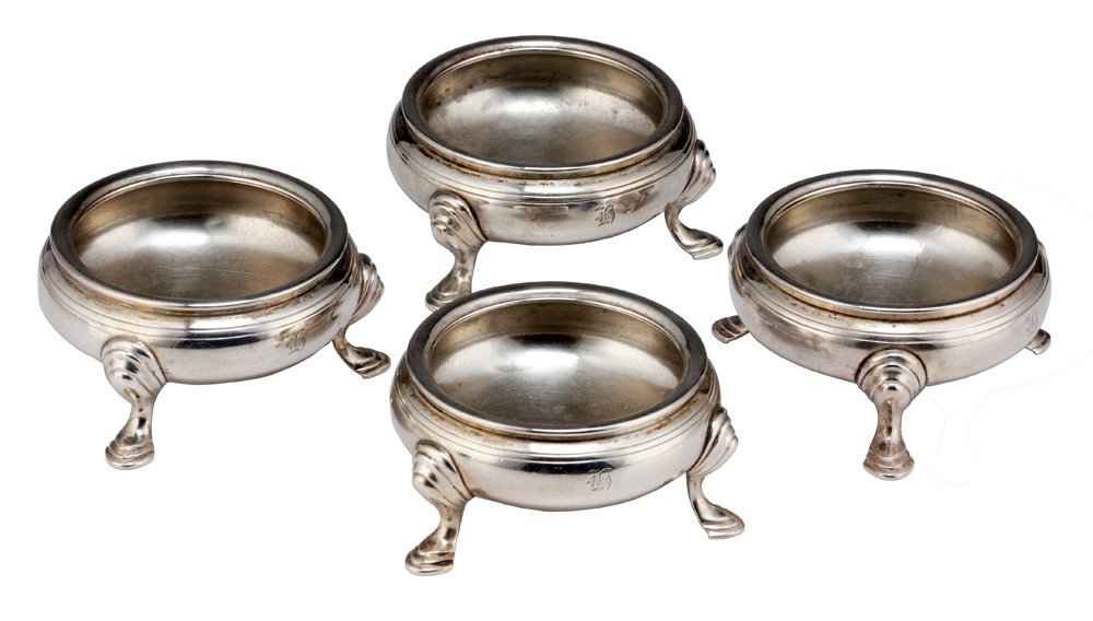 Set of Four Tiffany & Co. Sterling Silver Table Salts (1 of 4)