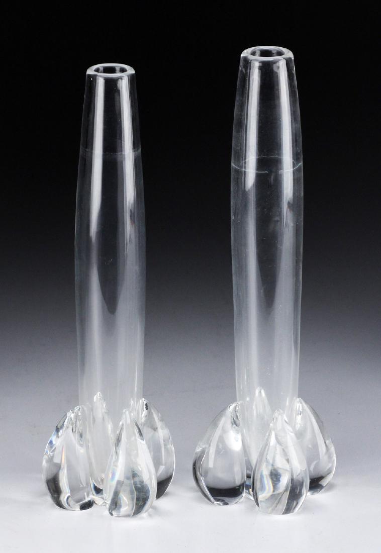 Pair of Steuben Crystal Bud Vases (1 of 6)