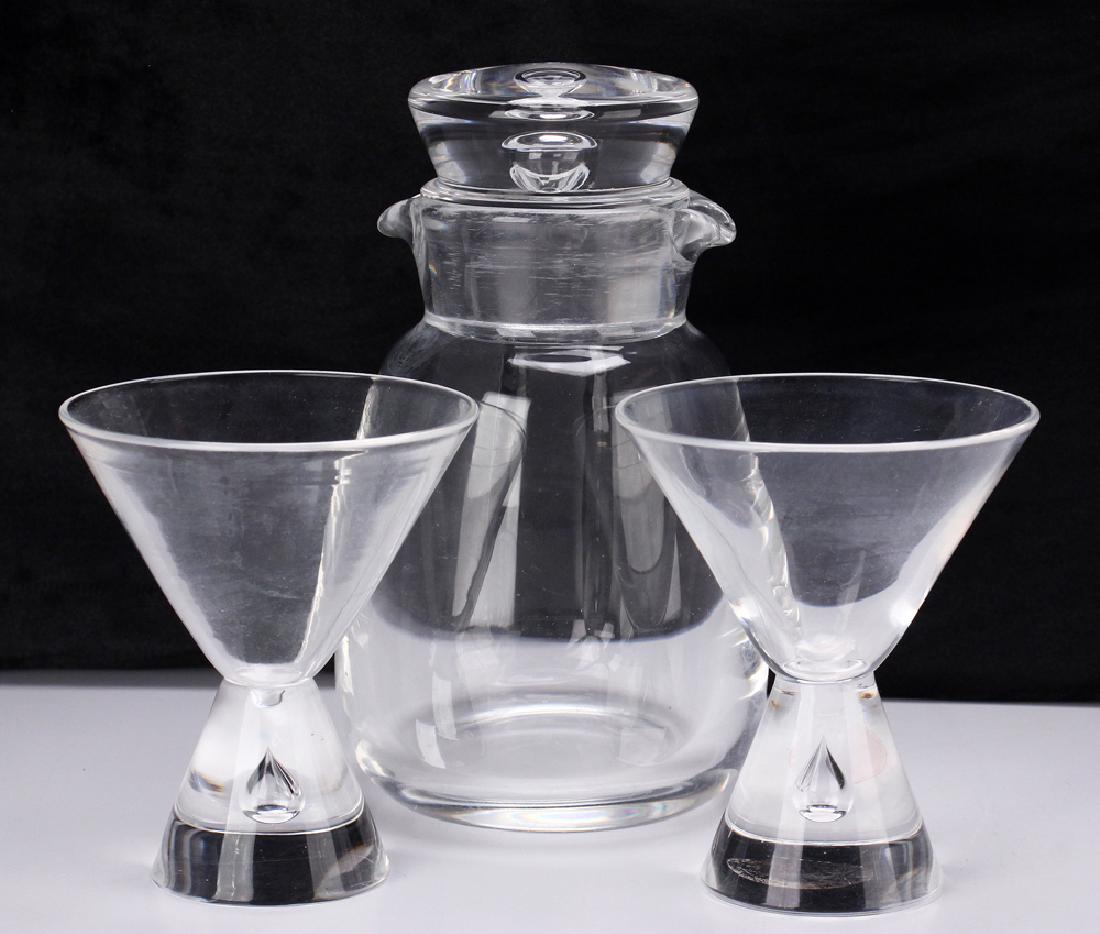 Steuben Teardrop Crystal Martini Set (1 of 10)