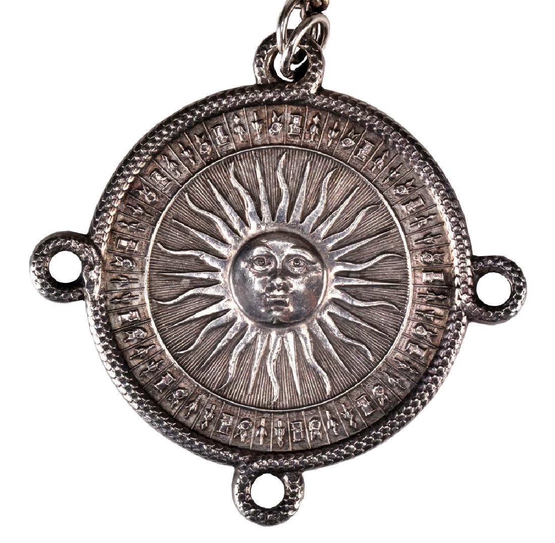 Tiffany & Co Sterling Silver Aztec Medallion & Necklace (1 of 3)