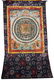 Tibetan Gouache in color on Linen Mandala Tangka - 7
