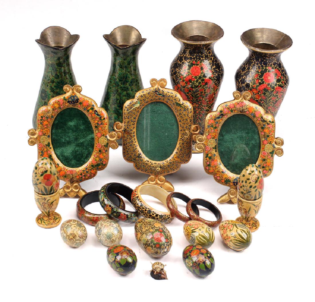 Assorted Lot of Kashmir Hand-Painted Lacquer (1 of 5)