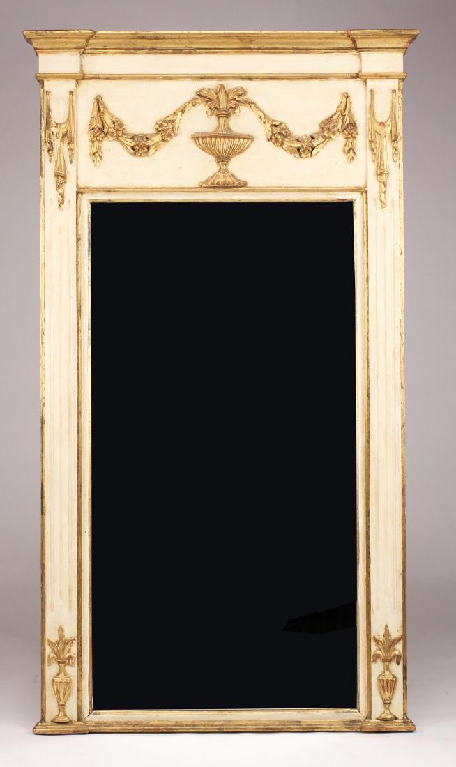 Italian Classical Form Painted Pier Mirror (1 of 5)