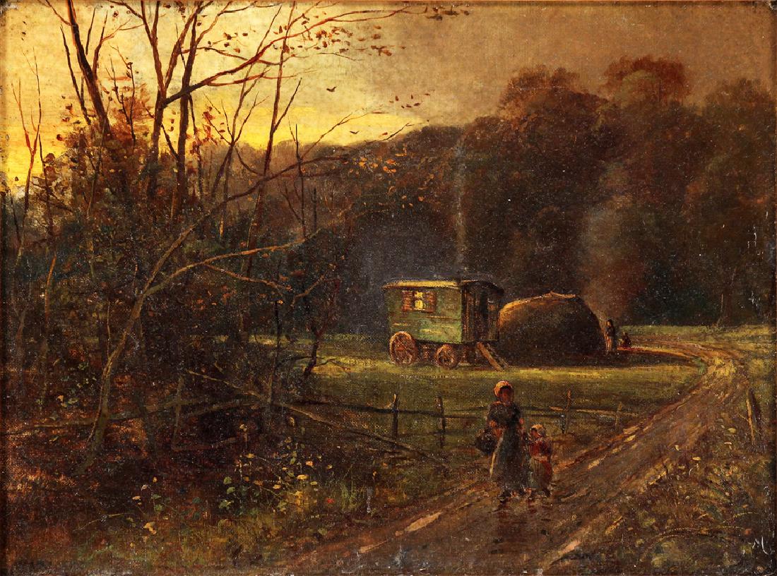 A. de S. Spooner (Welsh, 1855-1901) Oil on Canvas Gypsy (1 of 5)